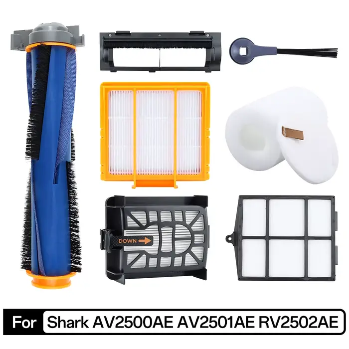 Pour Shark AV2500AE AV2501AE RV2502AE Robot aspirateur Accesso brosse latérale principale filtre Hepa pièces de rechange Kit de remplacement Pack