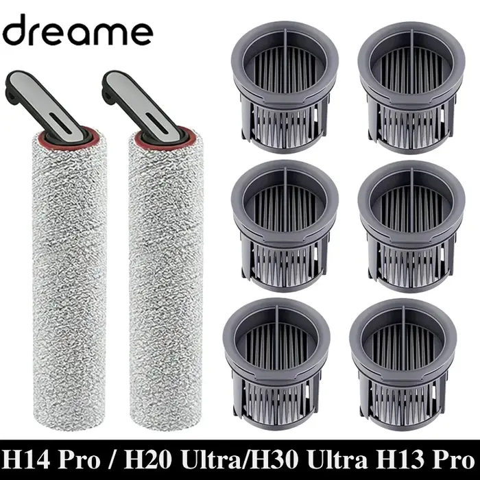Accessoires pour aspirateur Dreame H14 Dual / H14 Pro / H14 / H20 Pro Plus / H20 Ultra / H30 Ultra : rouleau et filtre HEPA