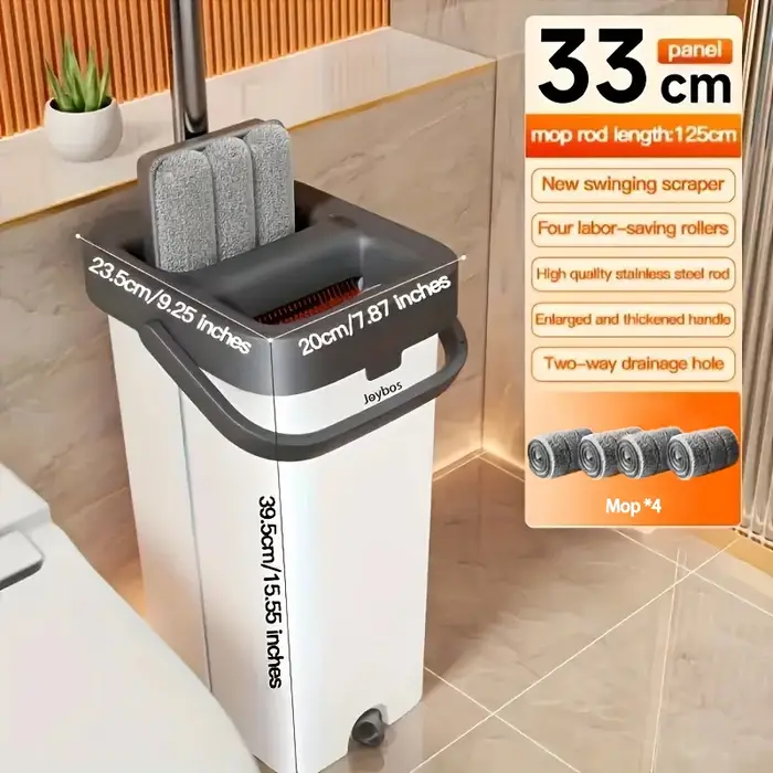 JOYBOS – ensemble de vadrouilles rotatives pour sol plat