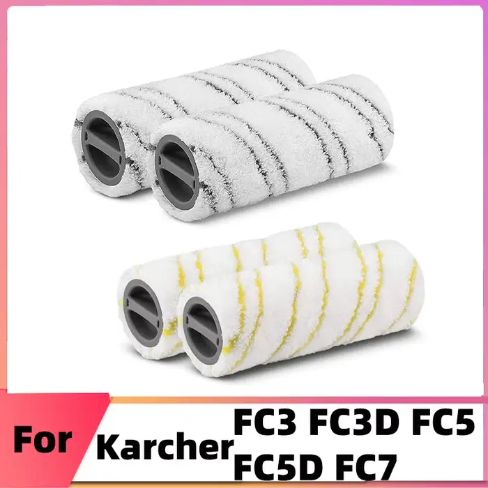 Brosse à rouleau lavable pour nettoyeur de sol électrique Karcher FC5 FC7 FC3 FC3D