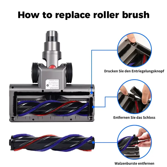 Tête de brosse pour aspirateur Dyson V7 V8 V10 V11 V15