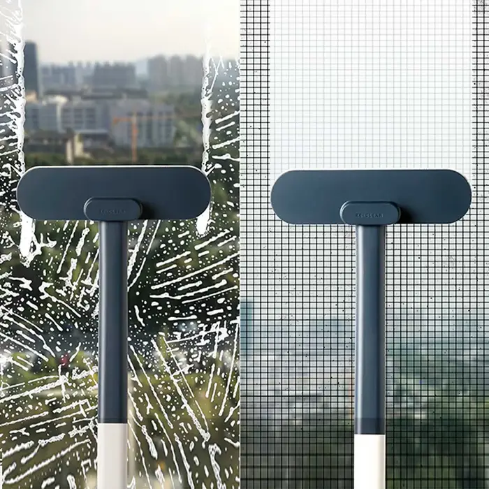 1 brosse de fenêtre multifonctionnelle à long manche