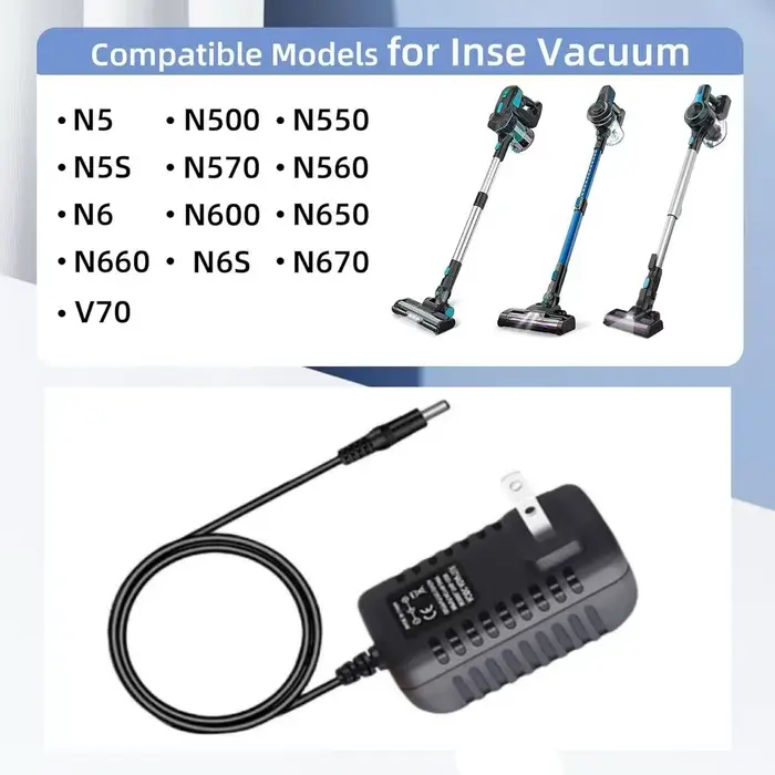 Chargeur pour aspirateur sans fil INSE