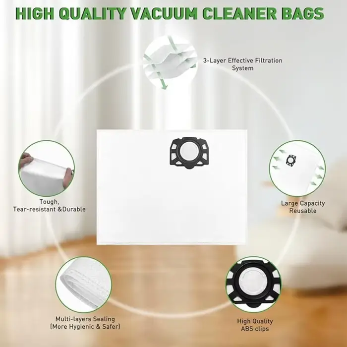 Sacs à Poussière pour Aspirateur Karcher WD2 Plus