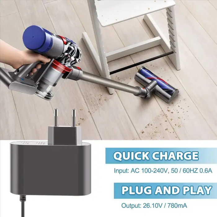 Chargeur 26.1V pour aspirateur V6 V7 V8 SV03 SV04 SV05 SV06 SV07