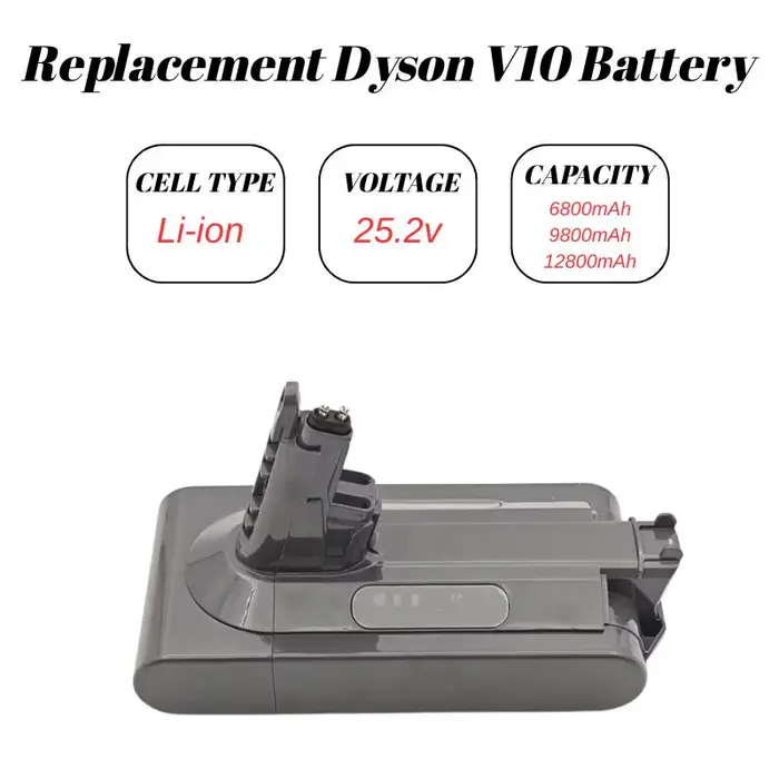 Ah For Dyson V10 Batterie de remplacement pour aspirateur