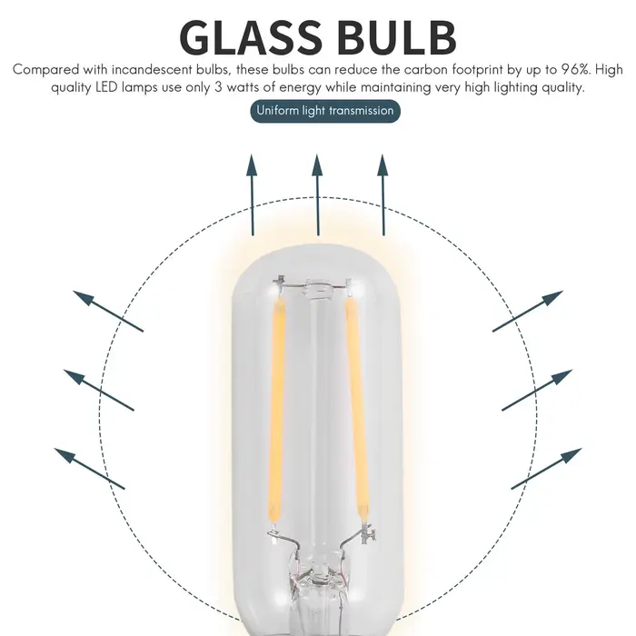 Ampoule LED blanche chaude pour hotte, 2 pièces, E14, 3W
