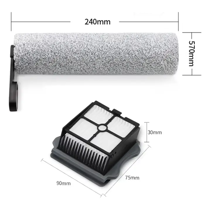 Filtre de brosse à rouleau de remplacement d'origine pour Tineco Floor One S5 / S5 PRO2 / S7 PRO / S6 Stretch / S7