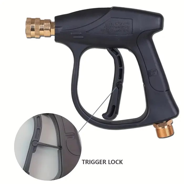 Pistolet de lavage haute pression 2175PSI-connexion rapide M22-14 et 1/4 "avec buses 5 couleurs