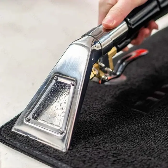 Aspirateur portable pour le nettoyage des tissus d'ameublement, outil manuel en acier inoxydable pour le nettoyage des tapis, avec fonction de visualisation.