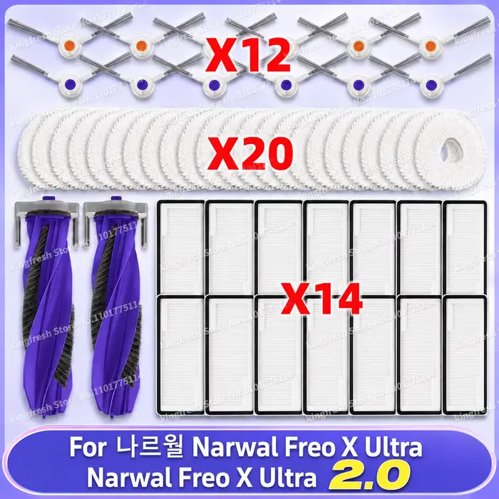 Compatible avec les robots aspirateurs Narwal Freo X Ultra
