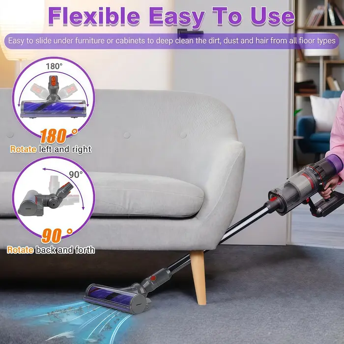 Tête de nettoyage à rouleau à entraînement direct V12 Detect Slim pour aspirateur Dyson SV18 Digital