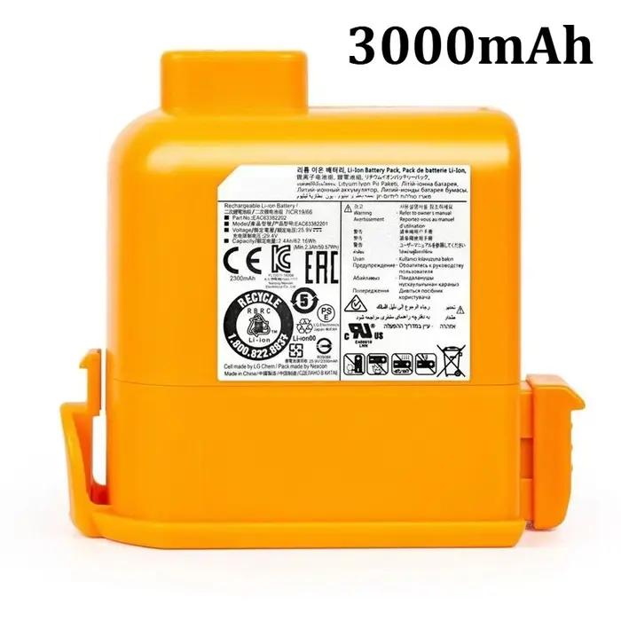 Batterie d'aspirateur 3-5Ah pour LG Cord Zero A9