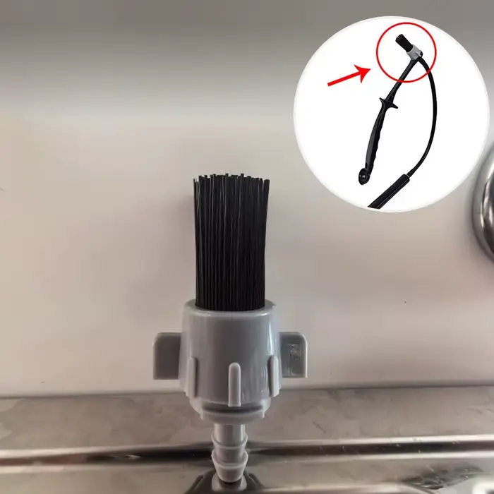 Brosse de nettoyage à la vapeur pour machines à café