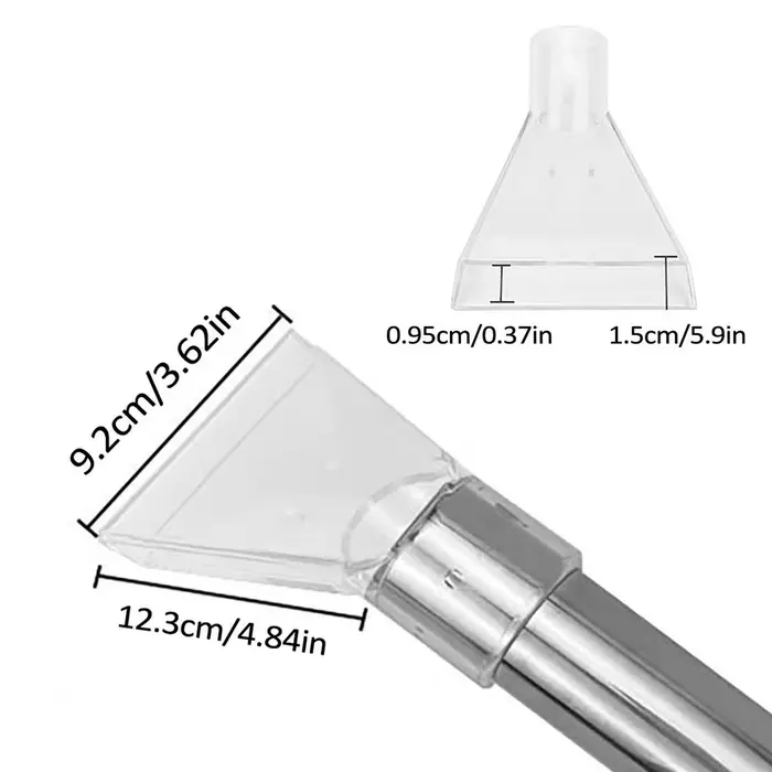 Buse d'extraction de nettoyage de tapis, extracteur d'aspirateur universel en PVC, tête d'aspiration