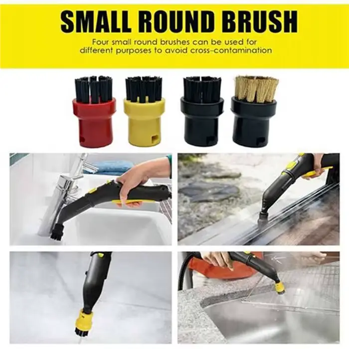 2025-14PCS Ensemble de brosses rondes à vapeur