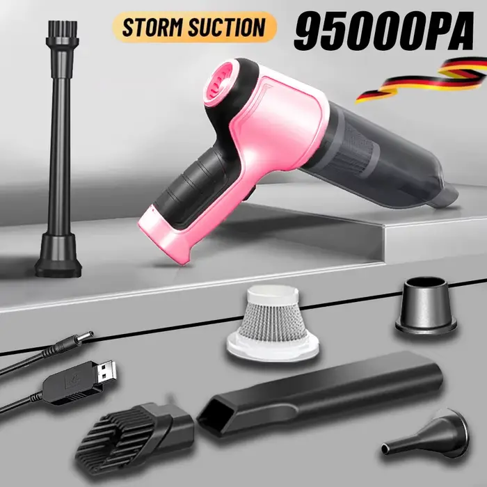 Aspirateur de voiture sans fil forte aspiration portable humide sec