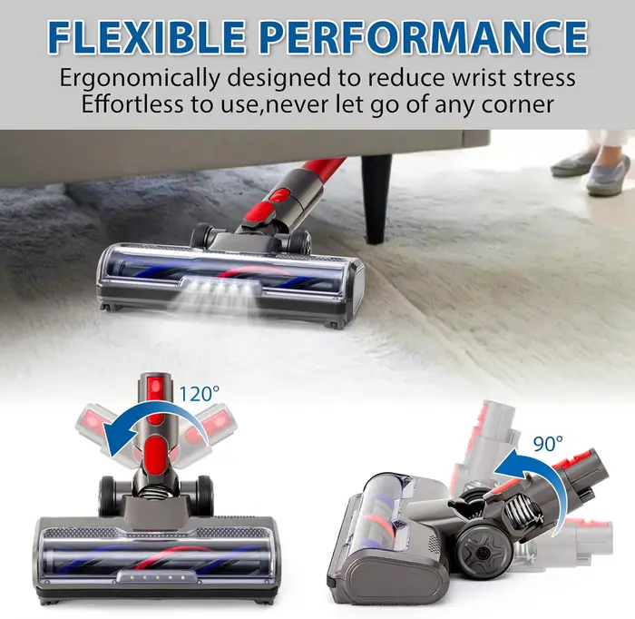 Tête de brosse de nettoyage pour aspirateur Dyson V7 V8 V10 V11 V15