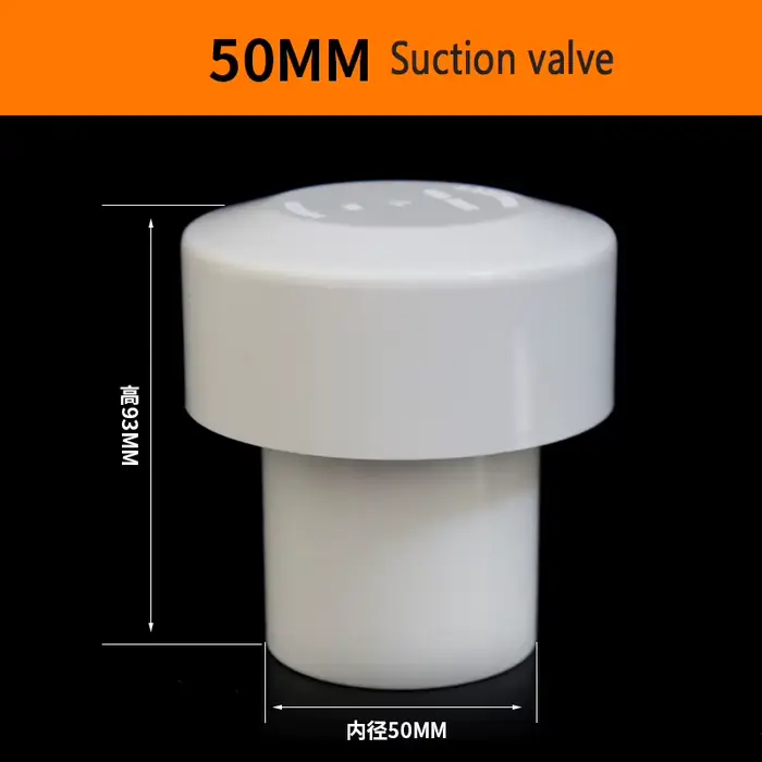 Tuyau de Drainage de Valve d'aspiration en PVC de haute qualité, avec Ventilation automatique et éch