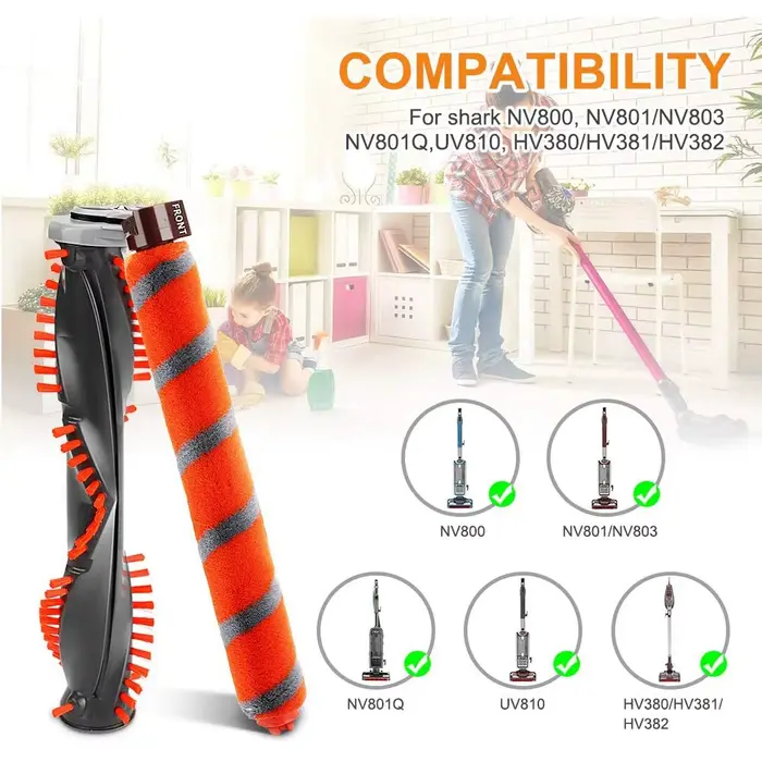 Brosse à rouleau pour aspirateur Shlavabo Duo Clean
