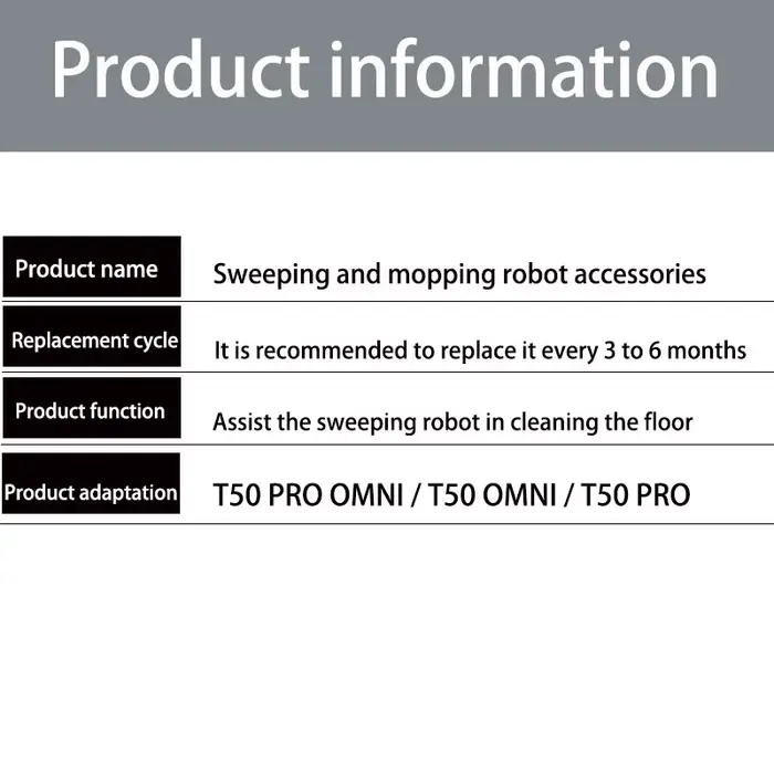 ECOVACS T50 PRO OMNI /T50 PRO / T50
