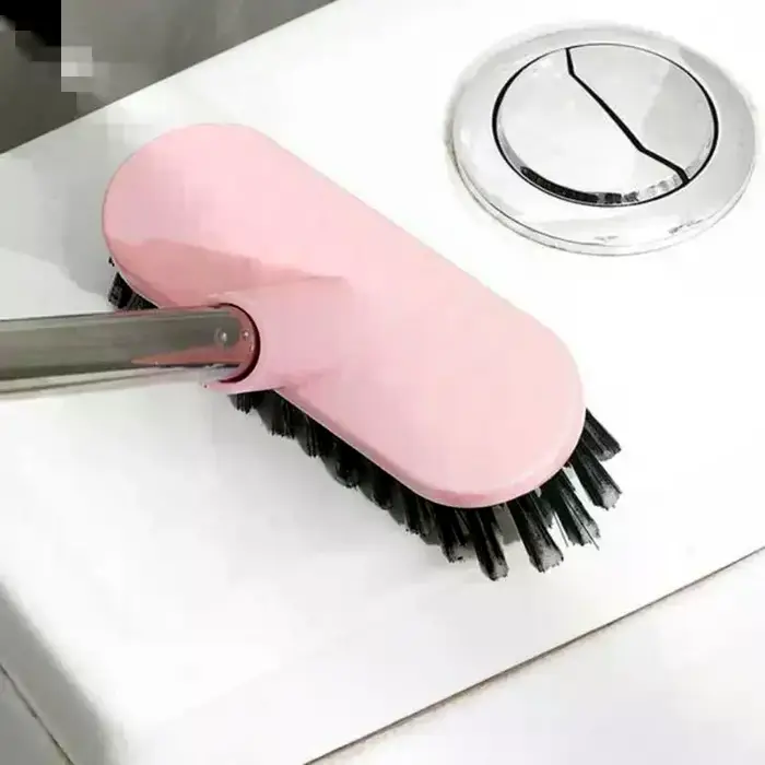 Brosse à récurer les sols avec long manche