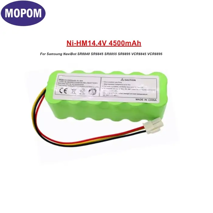 Batterie NI-MH 14.4V 4500mAh pour aspirateur Samsung NaviBot SR8F30 SR8840 SR8845 SR8855 SR8895 VCR8