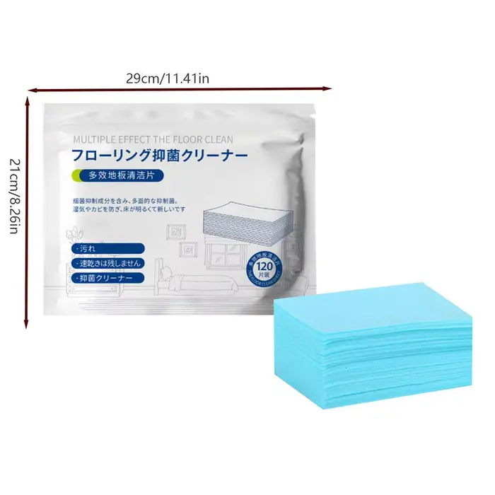 120 lingettes nettoyantes solubles pour sols, tampons de nettoyage multi-surfaces pour carrelages en