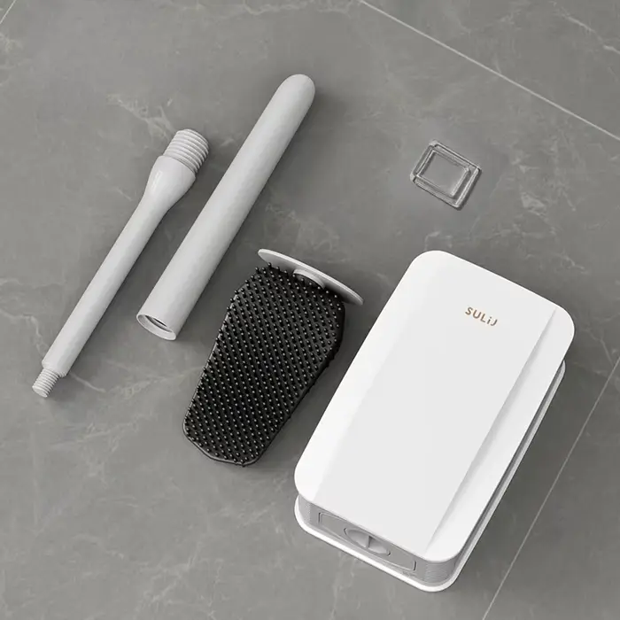 Brosse de toilette en Silicone anti-fuite d'eau avec Base
