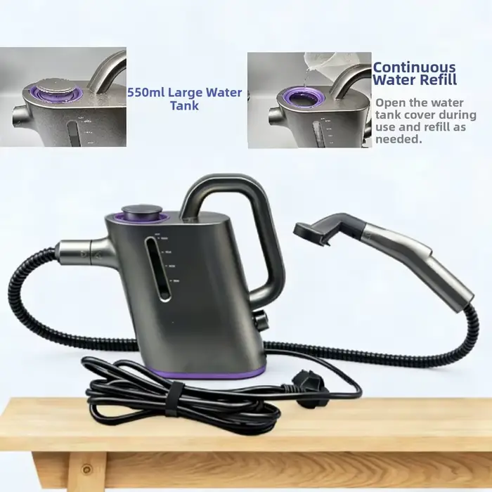 Nettoyeur Vapeur Commercial Portable 2026 Pro Multifonctionnel 1600W Haute Performance pour Canapé