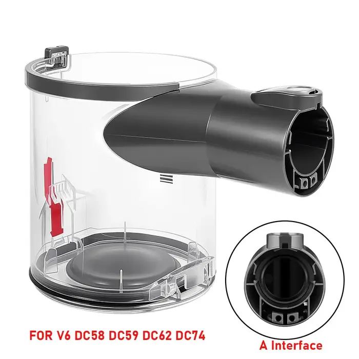 Pièce de rechange pour aspirateur Dyson V6 V7 V8 V11 V15 V10 V12Slim : bague d'étanchéité et couvercle de base pour le bac à poussière