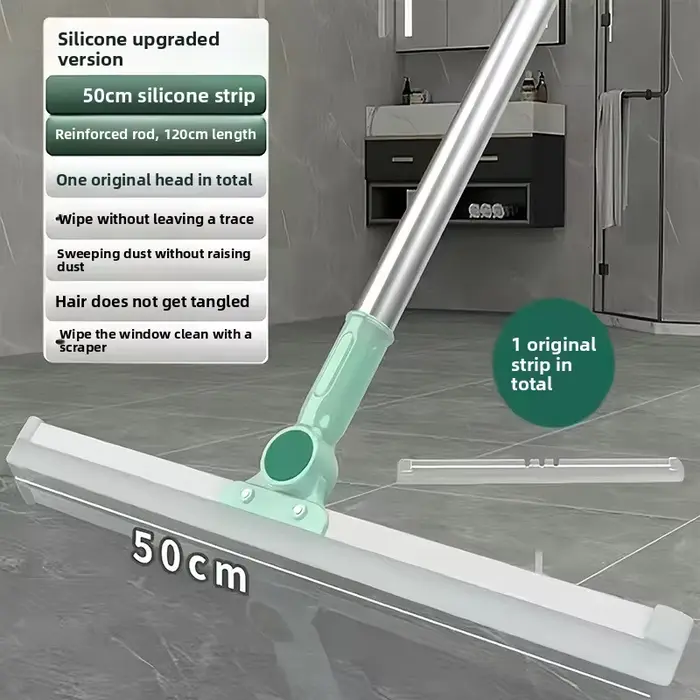 Balai Magique Nettoyeur de Sols Double Usage, Balai à Eau en Silicone, Outil de Balayage et de Netto