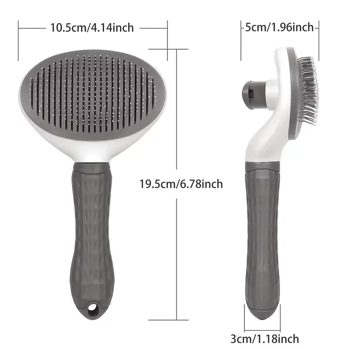 Brosse autonettoyante pour animaux de compagnie, peigne pour chiens et chats, accessoire de toilettage pour chiots et chatons