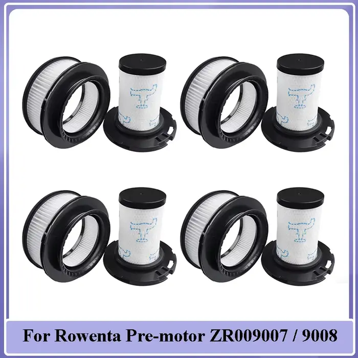 Accessoires pour préfomoteur Rowenta ZR 009007 ZR 009008 Pièces de filtres HEPA pour aspirateurs à tige x-force Flex