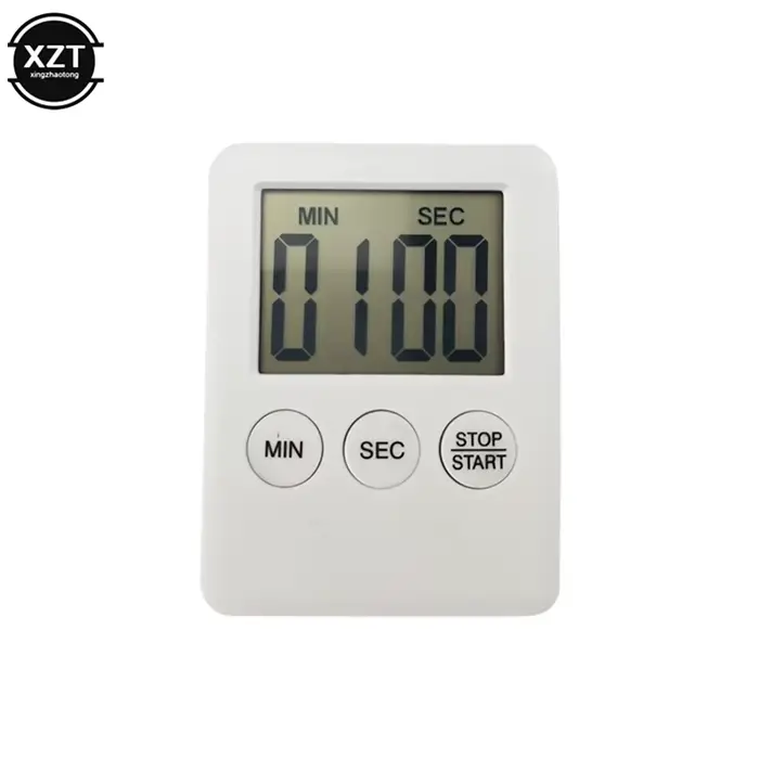 Minuterie de cuisine magnétique numérique cuisson cuisson LCD compte à rebours alarme forte compte à