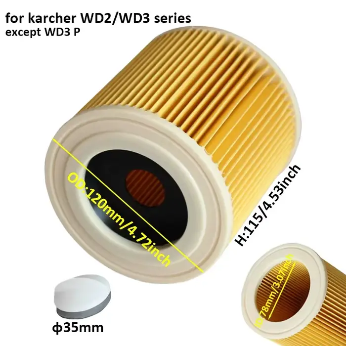 Sacs à poussière avec filtres Hepa pour aspirateur Karcher WD2.250