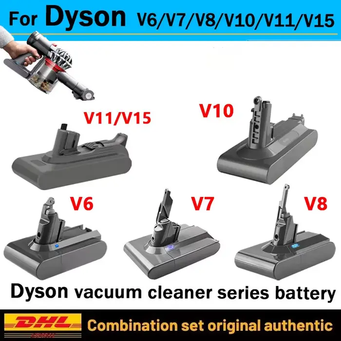 Batterie de remplacement 100% neuve pour aspirateur sans fil Dyson V8 21.6V 12800mAh