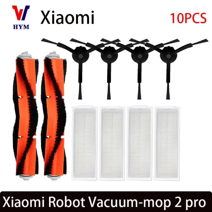 Pour Xiaomi Mi Robot aspirateur-vadrouille 2 Pro/Lite MJST1SHW MJSTL filtre Hepa vadrouille tissu brosse latérale principale Mijia aspirateur accessoires