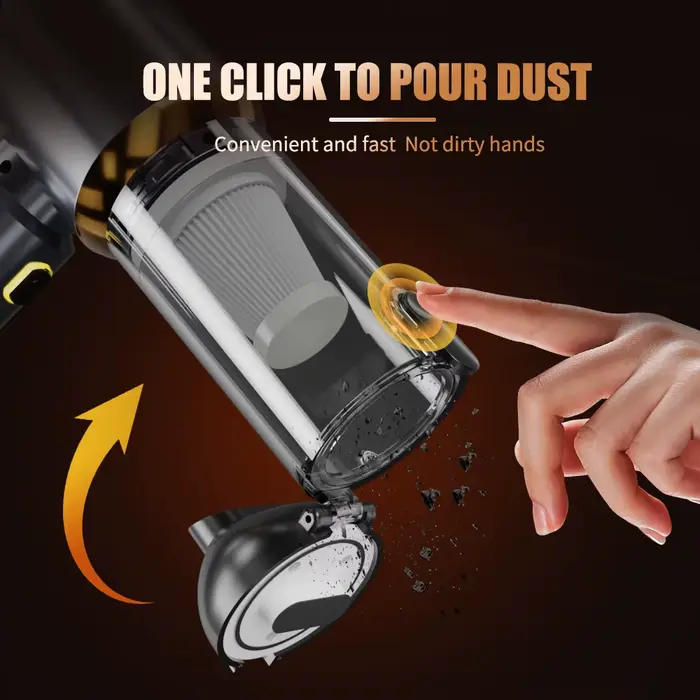 CENRR Mini aspirateur de voiture sans fil puissant nettoyeur