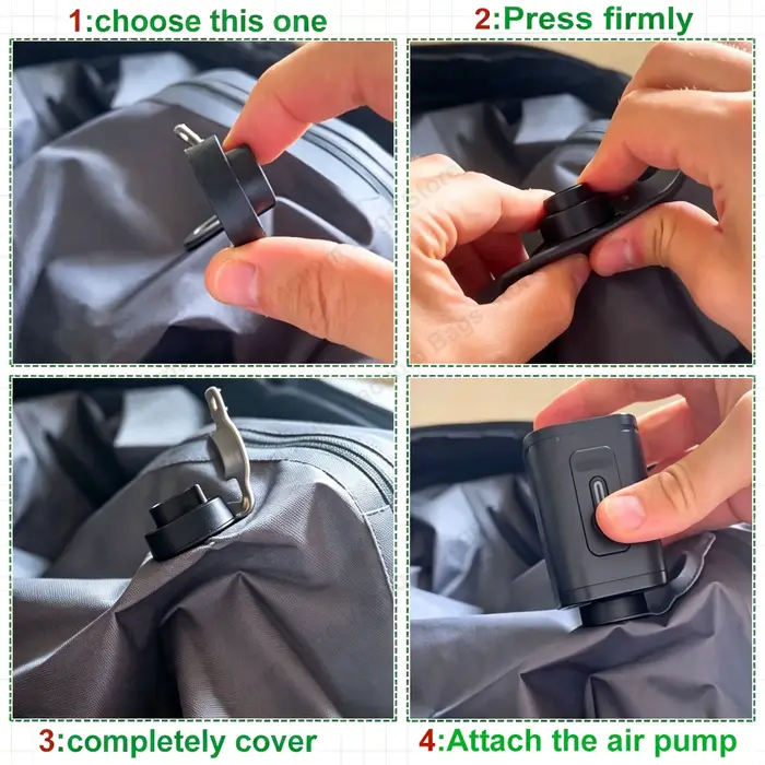 Sacs sous vide pour bagages de voyage avec pompe (DOUBLE CLIC POUR COMMENCER)