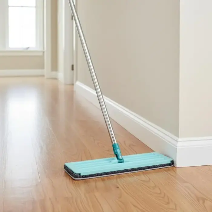 Serpillère plate à essorage mains libres, avec tampons en microfibre, pour nettoyage humide ou sec, outil de nettoyage domestique