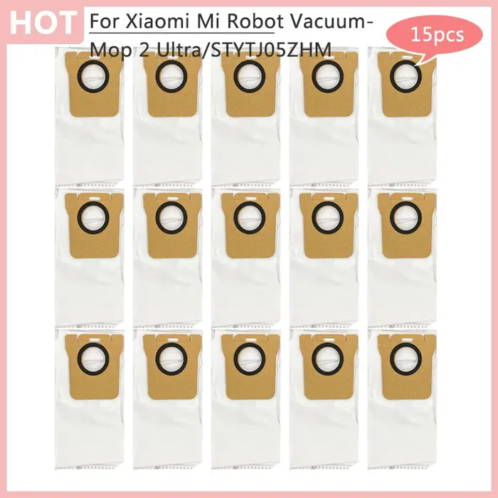 Pour Xiaomi Mi Robot aspirateur-vadrouille 2 Ultra Mijia STYTJ05ZHM pièces de rechange sac poubelle aspirateur sac à poussière Kitfort appareil ménager