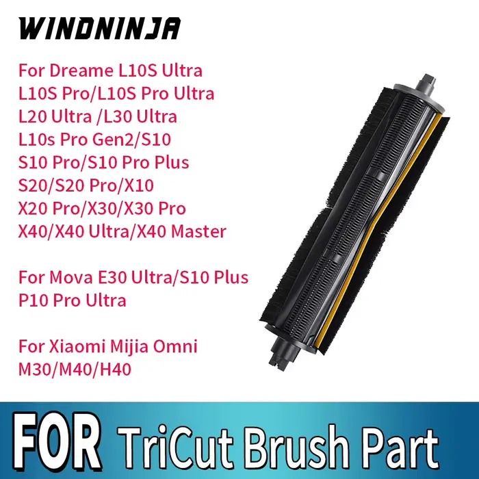 Pièce de brosse TriCut pour aspirateur Dreame X10 X20 Pro L10S Uitra L20 Ultra