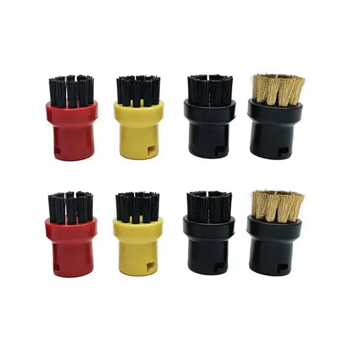 AA81-8Pcs pour ensemble de chiffons de vadrouille à vapeur Karcher avec brosses en Nylon et cuivre p