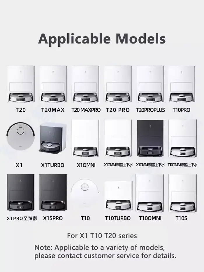 Pièces de rechange pour aspirateur robot Ecovacs DEEBOT T10 TURBO T10