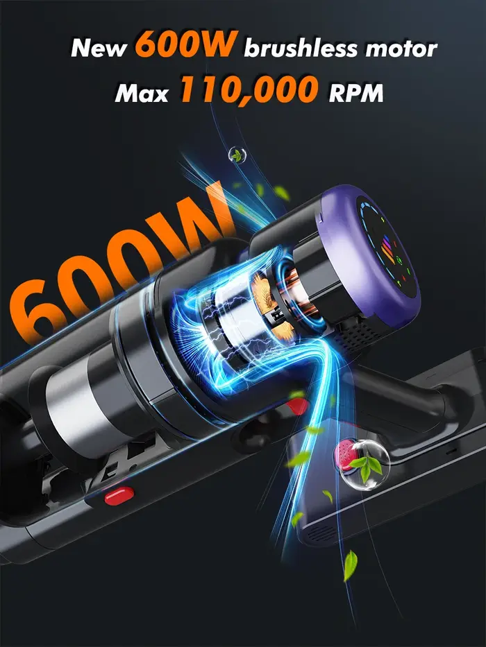 Armo V22 55kPa 600W puissance aspirateur portatif 6 en 1