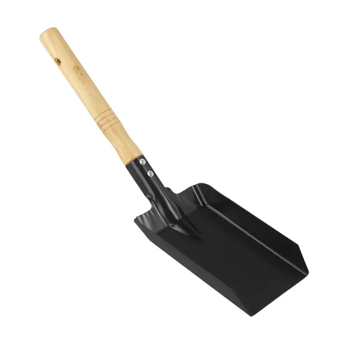 Pelle à poussière en acier, pelle à cendres, outil de nettoyage de cheminée, outil de nettoyage de cheminée, outil de cheminée, utilisation intérieure et extérieure