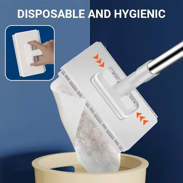 Serpillère plate compatible avec les chiffons de nettoyage standard pour cuisine