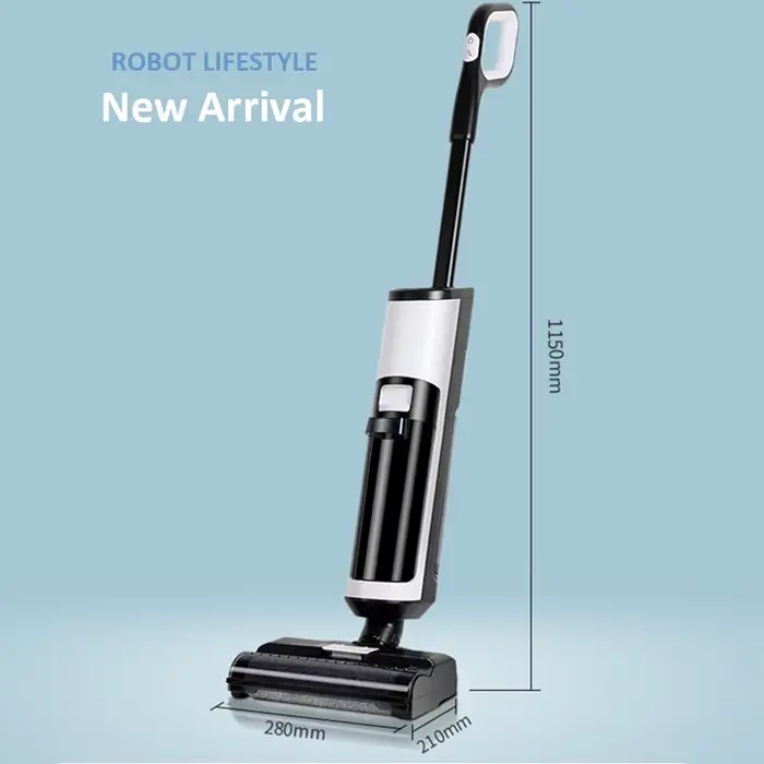 Aspirateur sans fil pour le nettoyage humide et sec RL8Pro, lavage intelligent pour sol multi-surfac