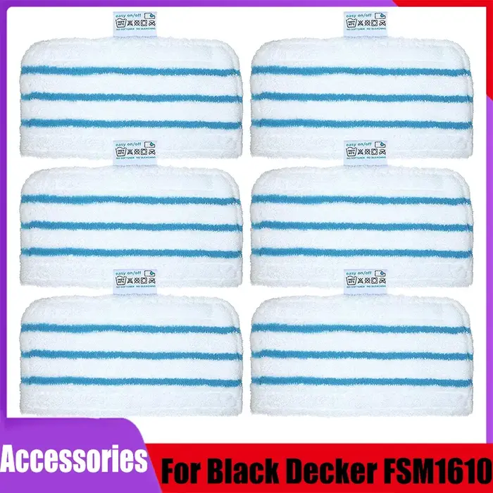 Pour Black Decker vadrouille à vapeur FSM1610/FSM1630/FSMH13E5/FSMH1321-A9/FSM1616/HSMC1321 microfibre lavable tampon de nettoyage accessoires